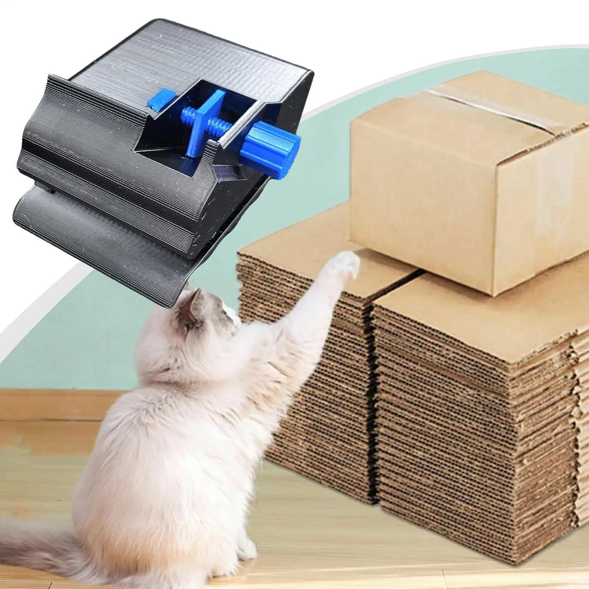 Cat-Shaped Handheld Cardboard Cutter | Adjustable Craft Tool Cardboard Cutting Tool Qme