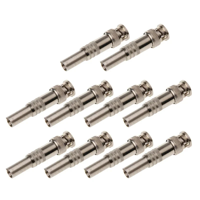 ESCAM BNC Male Plug Connector for RG-59 Coaxial CCTV Cable Coaxial Cable Connector Qme