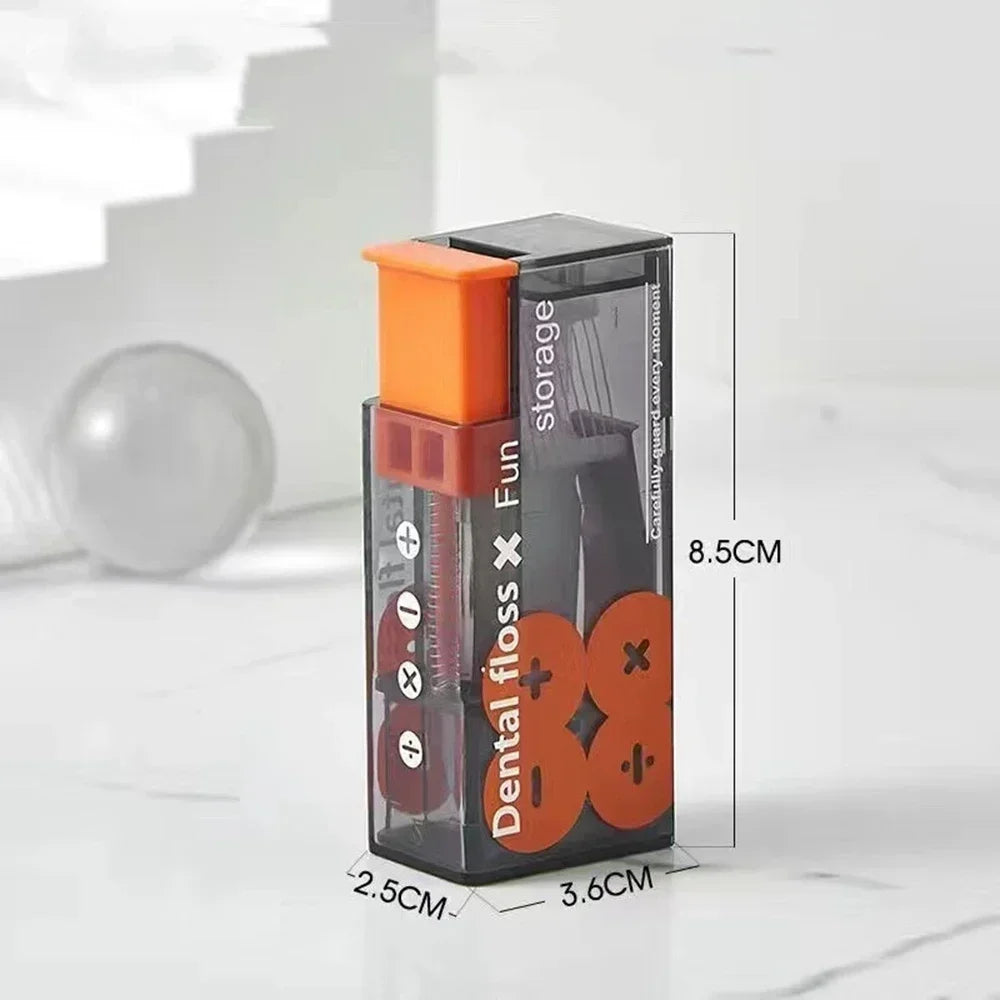 Portable Automatic Floss Dispenser – Refillable Floss Picks Floss Dispenser Qme