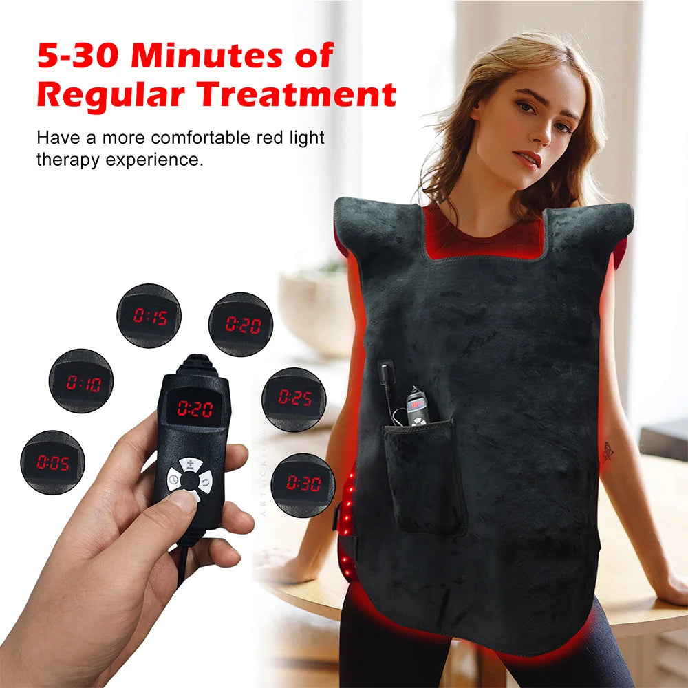 Red Light Therapy Mat 750 LEDs Full Body | 660nm 850nm Pad Red Light Therapy Mat Qst