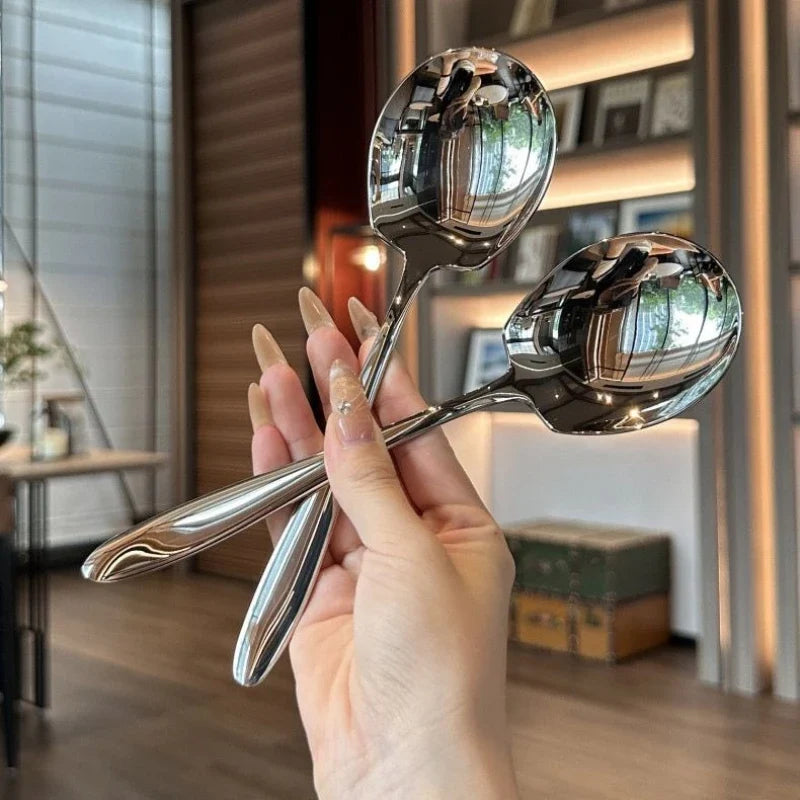Stainless Steel Thickened Large Serving Spoon – Durable Serving Spoon Qme