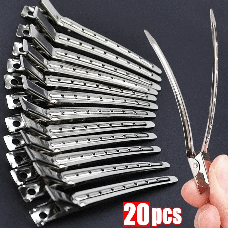 Metal Hairdressing Sectioning Clips – Alloy Styling Clamps Hair Sectioning Clips Qme