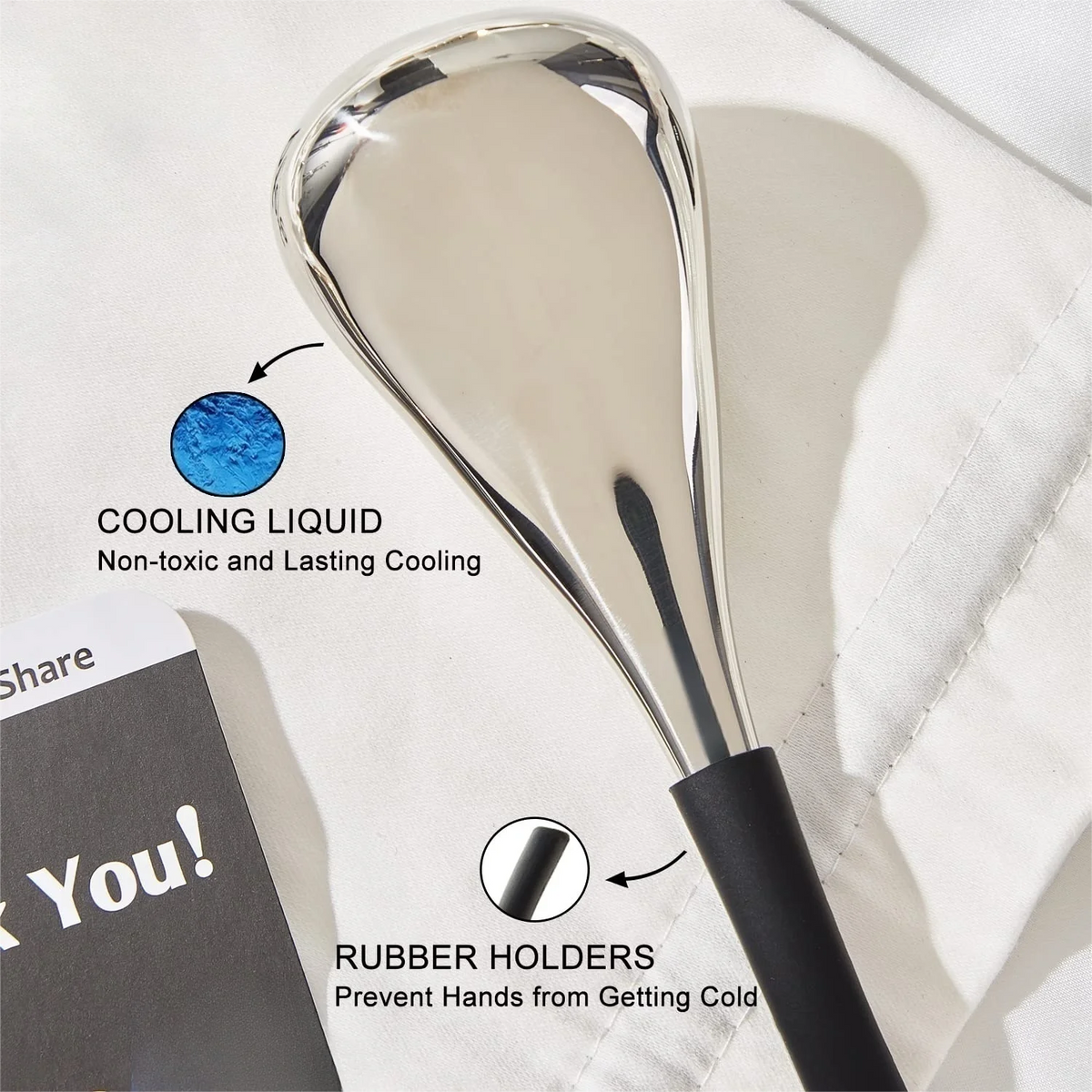 VIMYSHOW Ice Globes Cryo Sticks – Stainless Steel Face Roller Facial Cryo Tool Qst