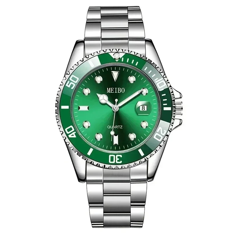 Men's Silver Automatic Luminous Stainless Steel Watch Automatic Watch Qme