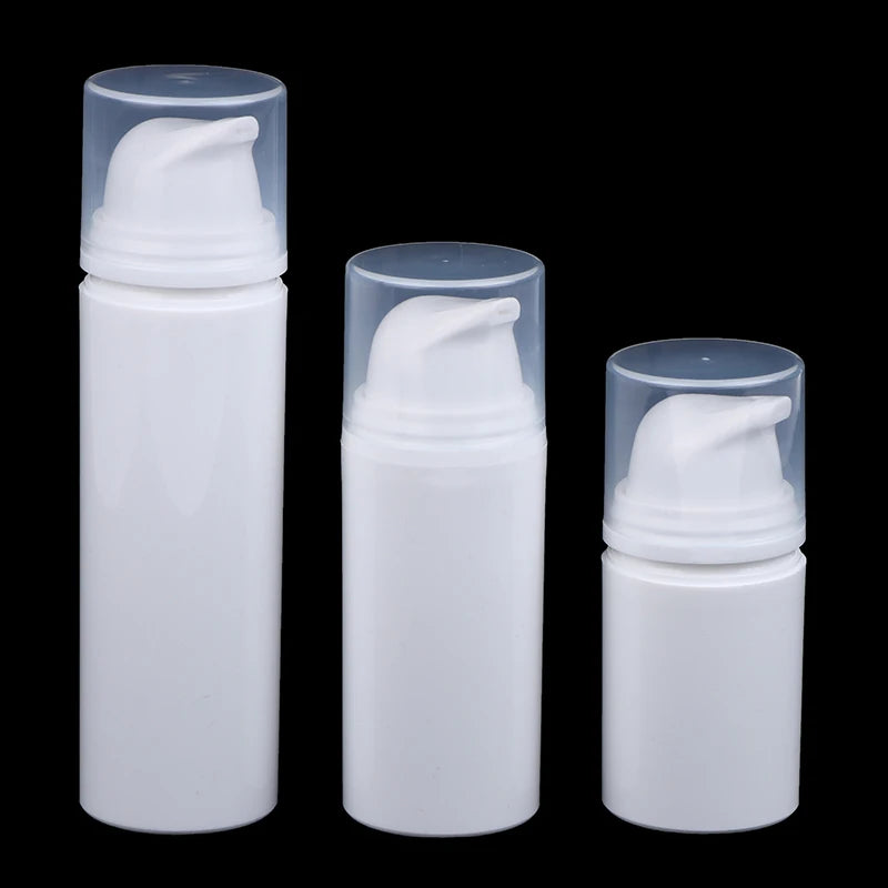 Airless Pump Travel Bottles – Refillable Vacuum Lotion 15/30/50ml Cosmetic Travel Bottles Qst