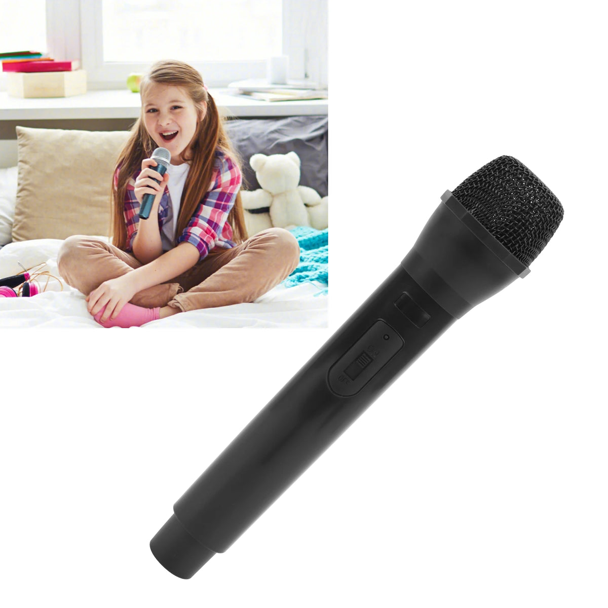 Realistic Prop Microphone for Karaoke, Stage & Dance Shows Prop Microphone Qst