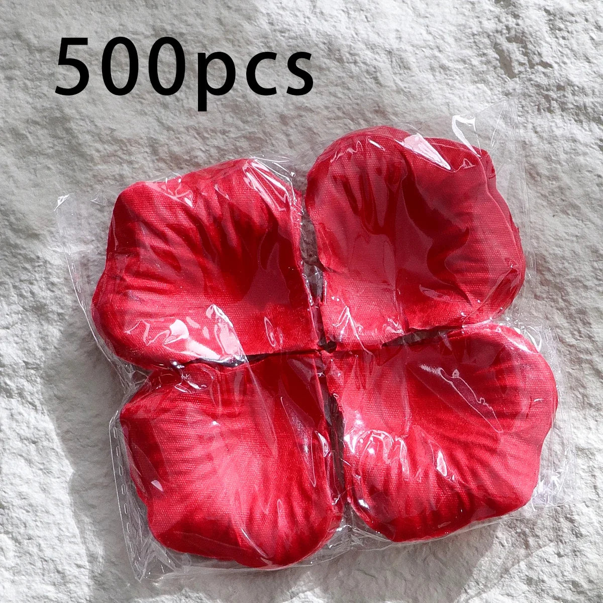 500 Silk Rose Petals – Artificial Flower Petals for Weddings Artificial Rose Petals Qme Red-500Pcs