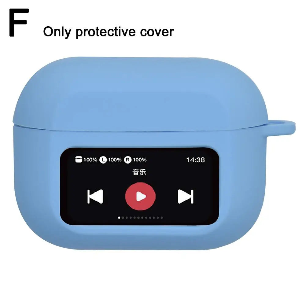 Silicone AirPods A9 Pro Case – Shockproof Anti-Slip Full Cover Earbuds Protective Case Qme F