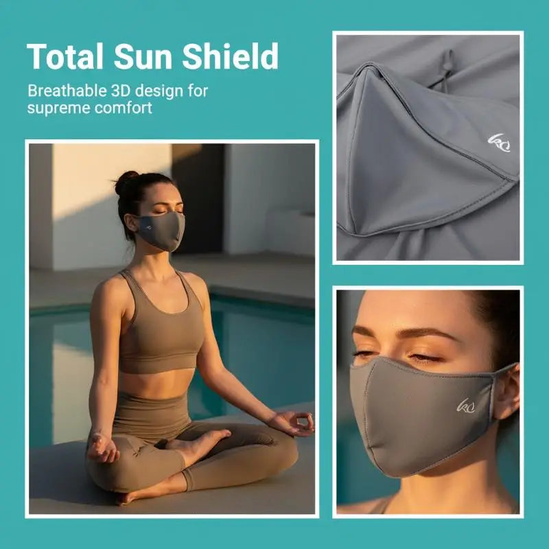 Summer Face Veil UV Cover – Breathable Outdoor Sun Mask Sun Protection Veil Qme