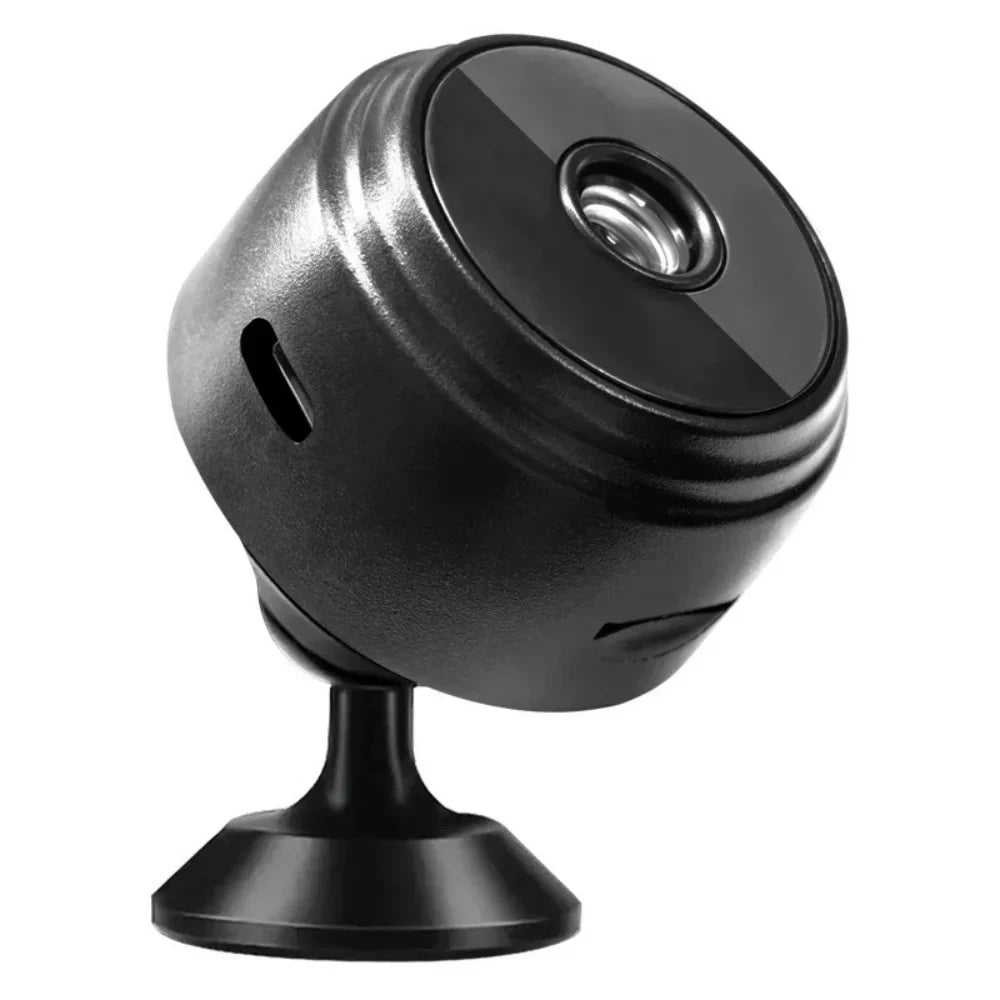 A9 HD WiFi Smart Home Security Camera with Night Vision WiFi Security Camera Qme black