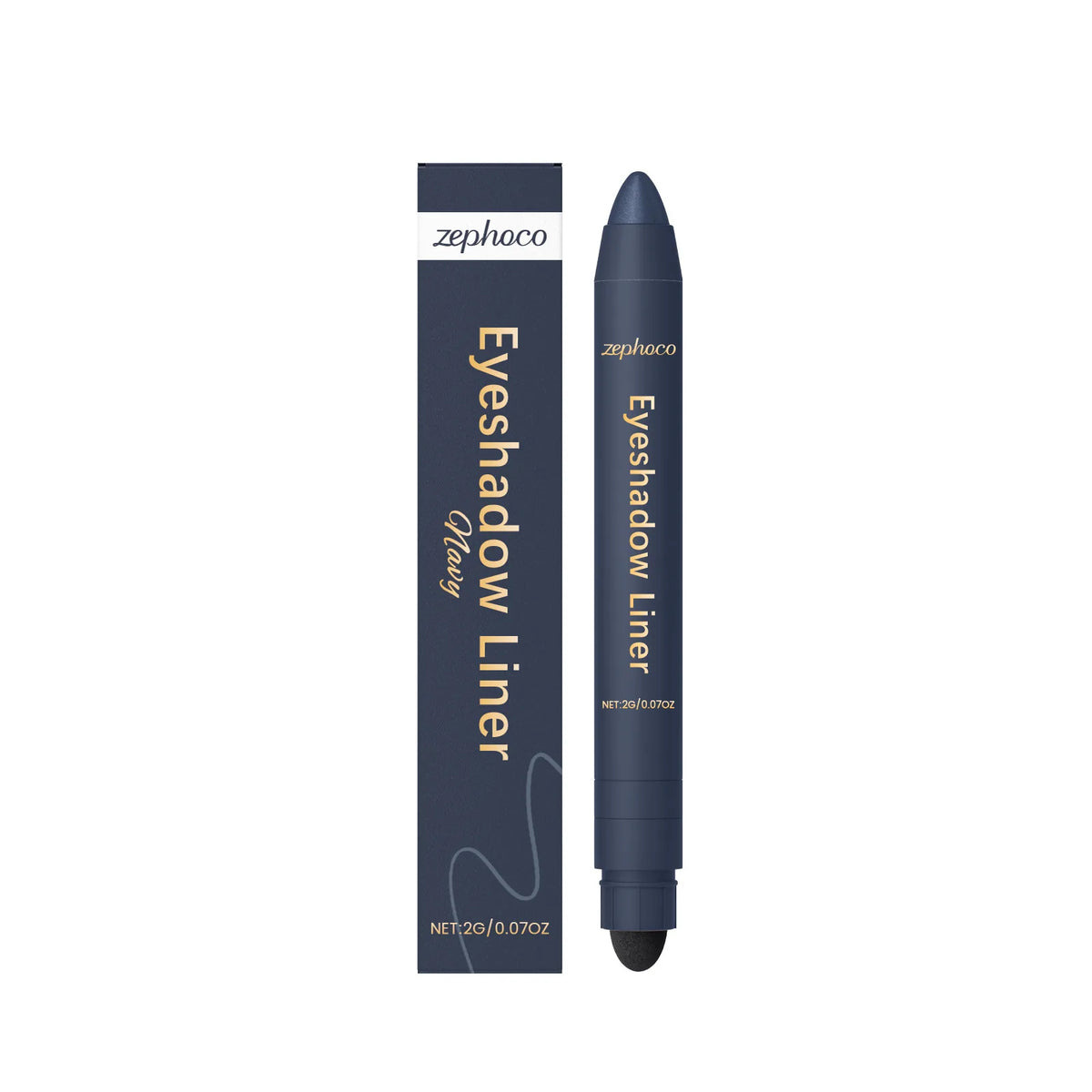 Zephoco 2-in-1 Eyeliner Pen – Smudge-Proof, Quick-Drying Liquid Eyeliner Pen Qst navy