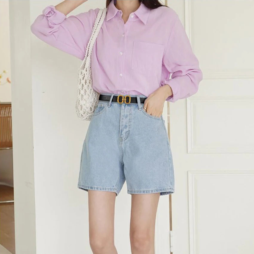 Women's Metal Double Ring PU Belt – Casual Versatile Fashion Fashion Belt Qst