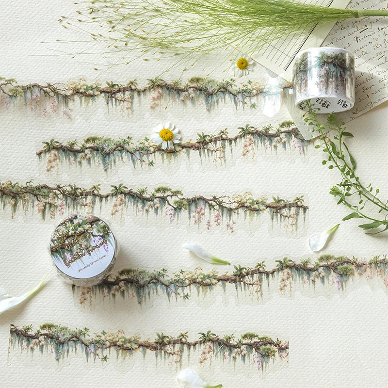 Floral Washi Tape Set – Spring & Summer Aesthetic Decor Decorative Washi Tape Qme