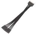 15-Pin SATA Power Splitter Cable 1 to 2/3/4 Port Adapter SATA Power Splitter Cable Qme black 2psc