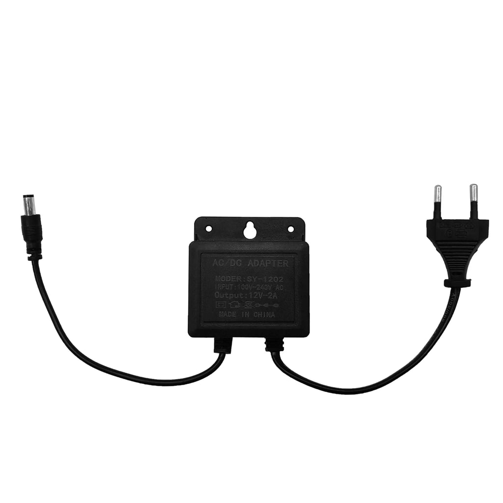 DC 12V 2A Waterproof Power Adapter for CCTV Security Cameras Power Adapter Qst