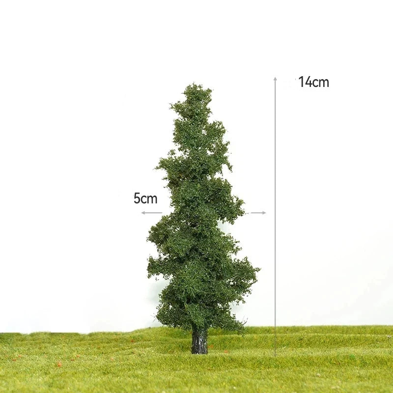 14 Miniature Pine Tree Models – Diorama & Train Layout Decor Miniature Model Trees Qme A1