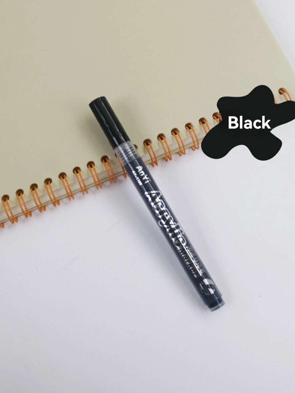 Black Acrylic Paint Markers – Rock, Stone, Ceramic & Tire Pens Acrylic Paint Markers Qme