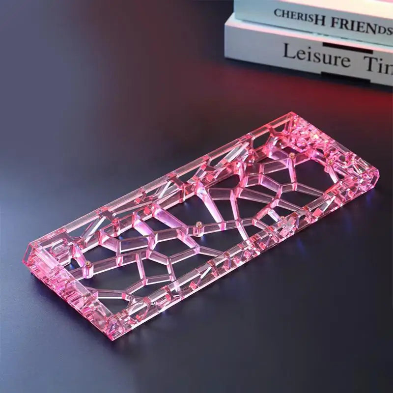 GH60 Clear Acrylic DIY Mechanical Keyboard Case – 8 Colors Keyboard Case Qme