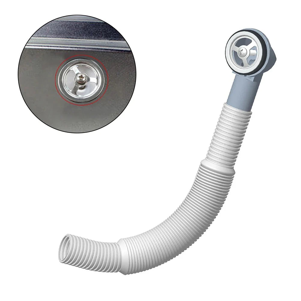 Overflow Pipe Washbasin Drainer Replacement Kit – ABS Sink Drain Replacement Qme