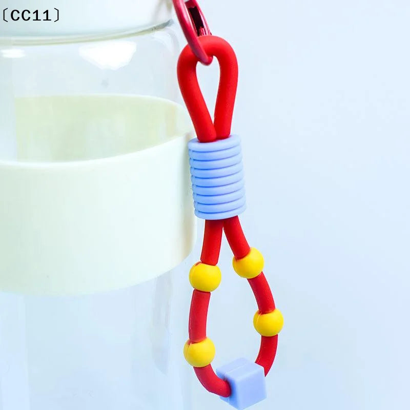 Water Bottle Strap Carrier – Durable Anti-Slip Rope Handle Bottle Carrier Strap Qme