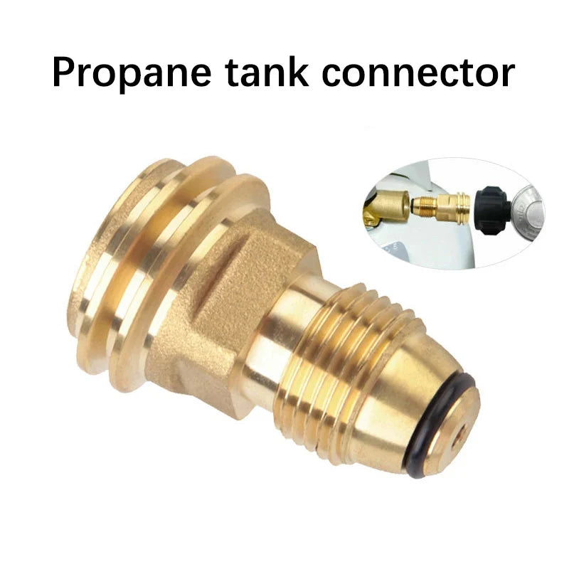 POL to QCC1 Propane Tank Adapter – Solid Brass 2-Pack Propane Tank Adapter Qme