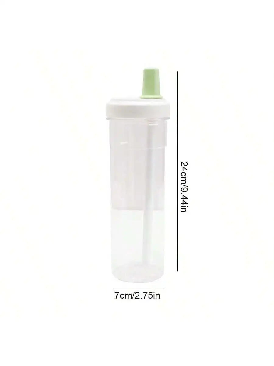 Large Capacity Plastic Straw Water Bottle – Portable Cup Straw Water Bottle Qme