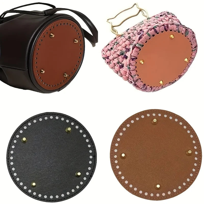 Round Bag Bottom Shaper Pad Metal Studs – DIY Purse Base Plate Bag Shaper Pad Qme