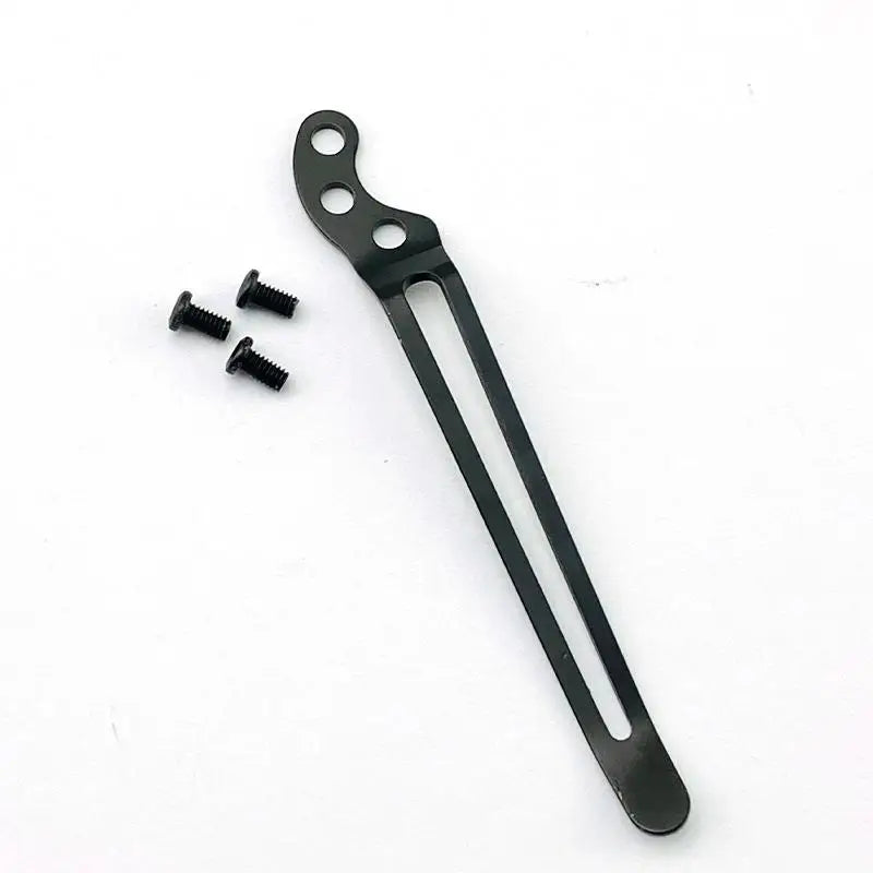 Stainless Steel DIY Folding Knife Back Clip Holder – Black Knife Back Clip Qst black 1 pcs