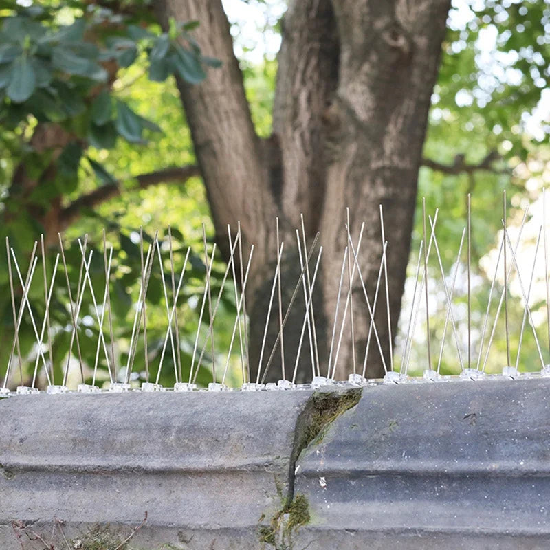 Stainless Steel Bird Spike Deterrent Strip | 25cm Balcony Guard Bird Spike Deterrent Qme
