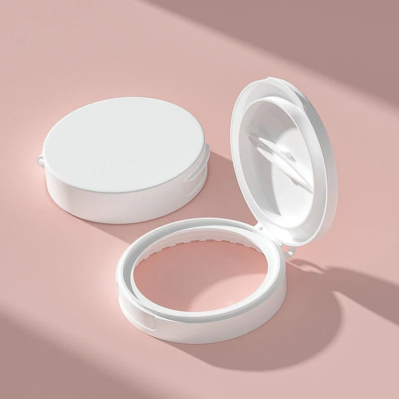 Refillable Travel Cream Jar with Spoon & Tweezers | Empty Pot Travel Cosmetic Jar Qme