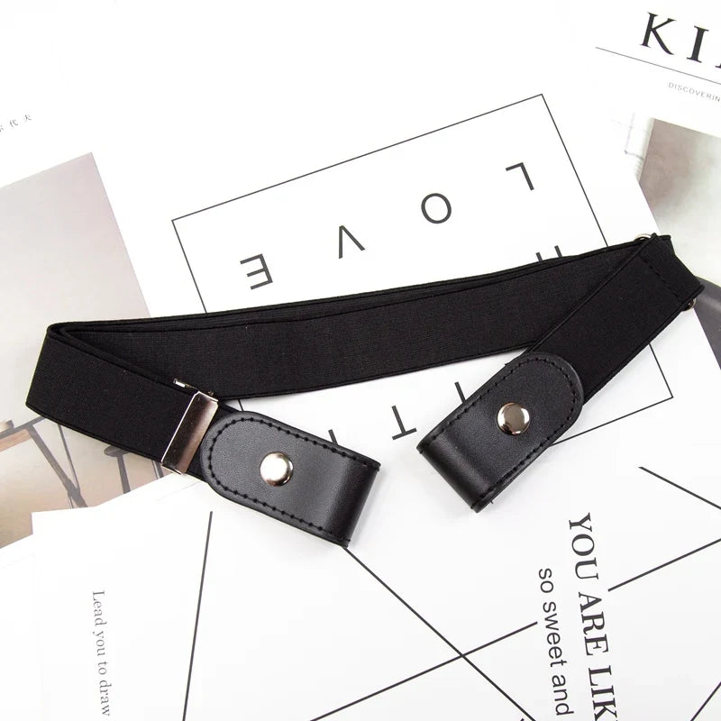 Women's Elastic Invisible Belt – Buckle-Free Stretch Waistband Elastic Invisible Belt Qme A-6 45cm-100cm China Mainland