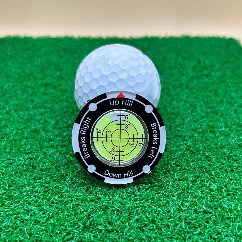 Golf Putting Green Reader Bullseye Bubble Level Slope Finder Golf Training Aid Qme