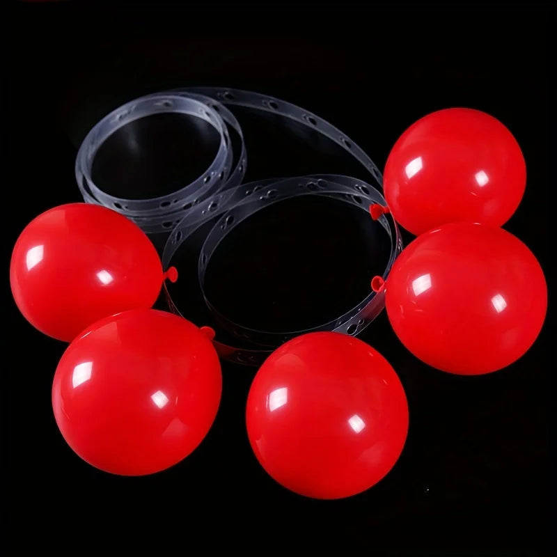 10-Roll Transparent Double Hole Balloon Chain – Party Decor Balloon Garland Chain Qme Other