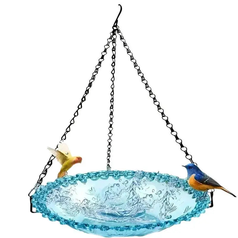 Hummingbird Feeder Bird Bath – Flower Shaped Hanging Birdbath Hanging Bird Bath Qme