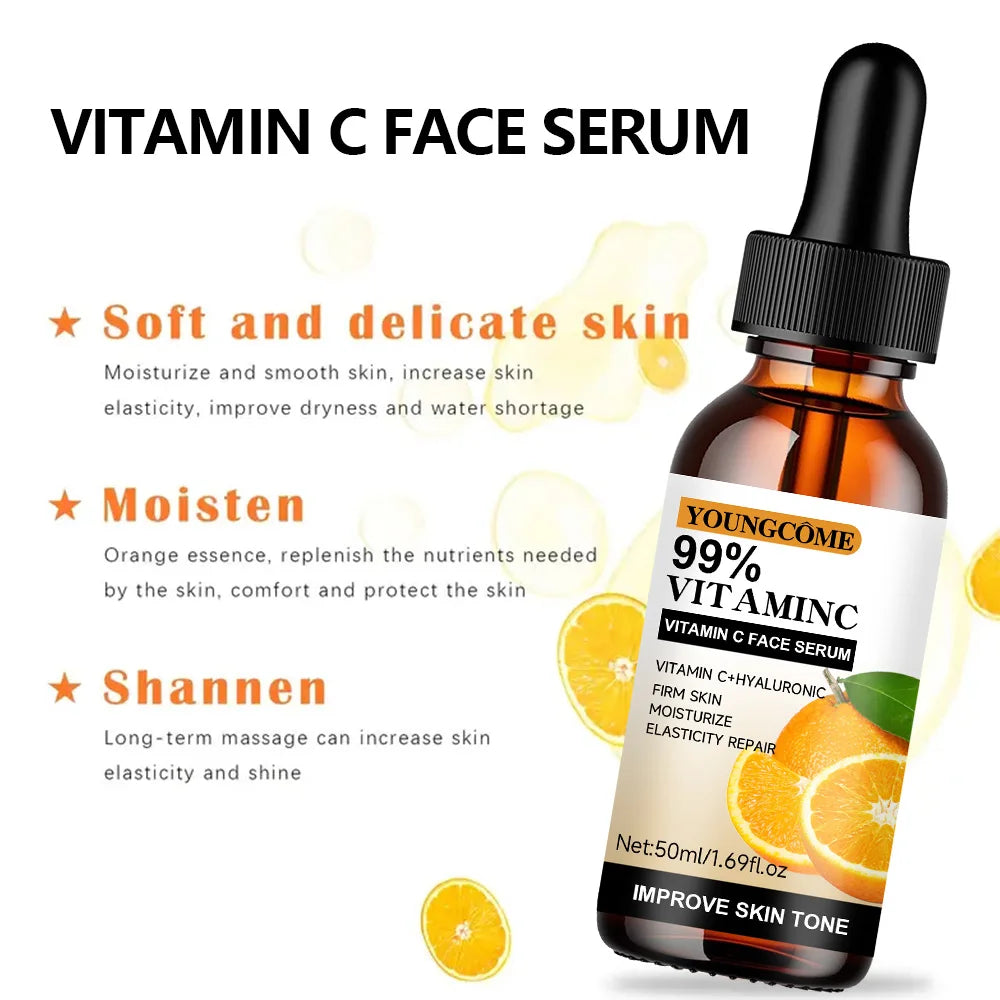 Vitamin C & Hyaluronic Acid Facial Essence Serum | YOUNGCOME Facial Essence Serum Qst