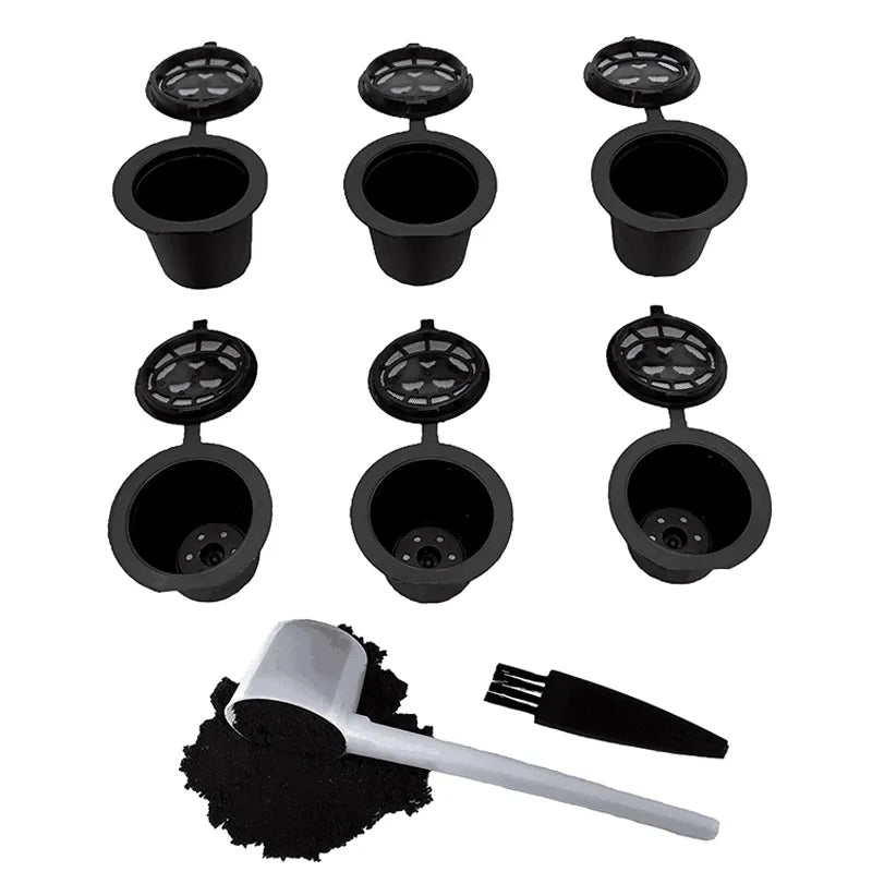 Refillable Nespresso Pods – Reusable Capsules 6/8 Pack Reusable Coffee Pods Qst