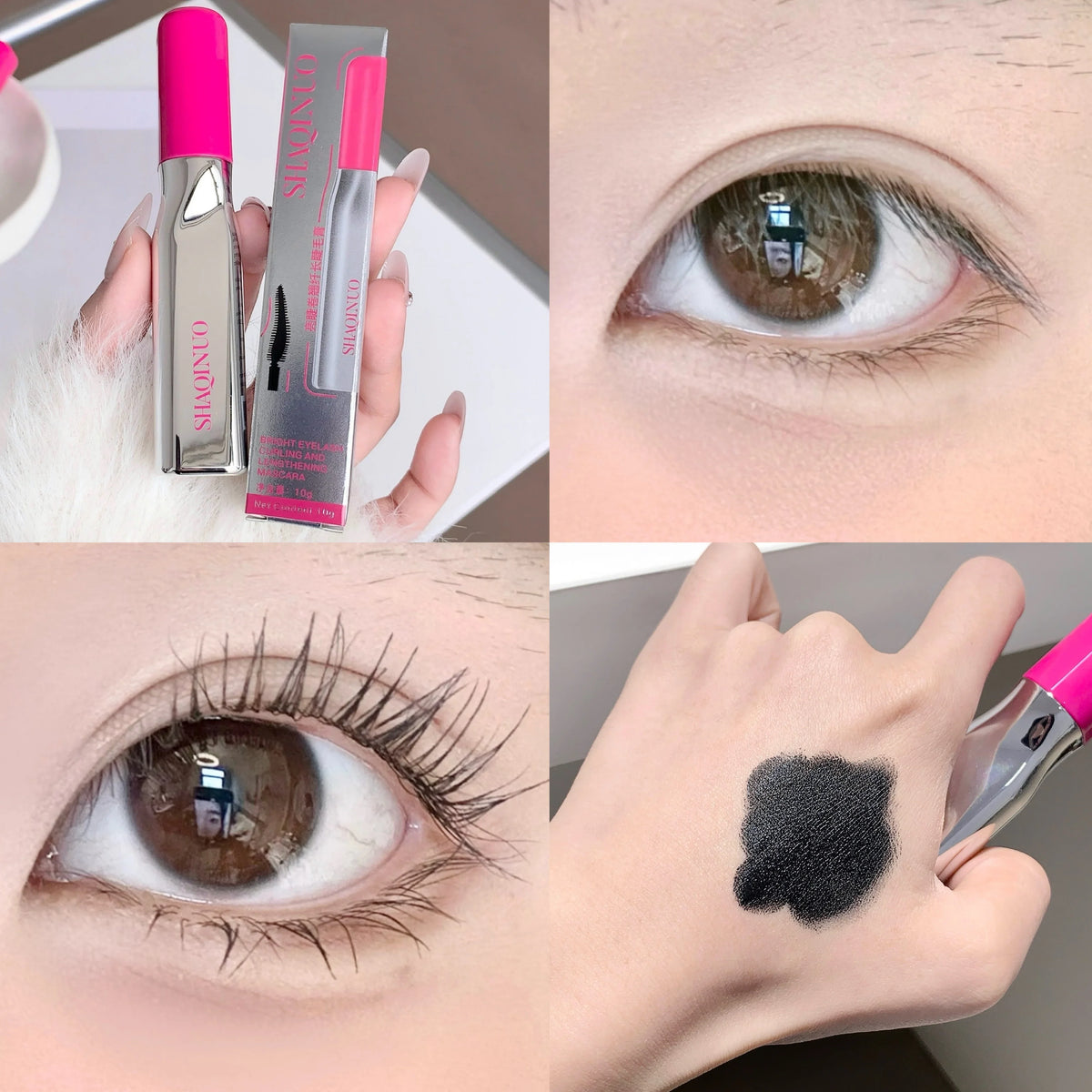 SHAQINUO Curly Black Mascara – All-Day Length & Volume Lengthening Mascara Qme S9117-JMG