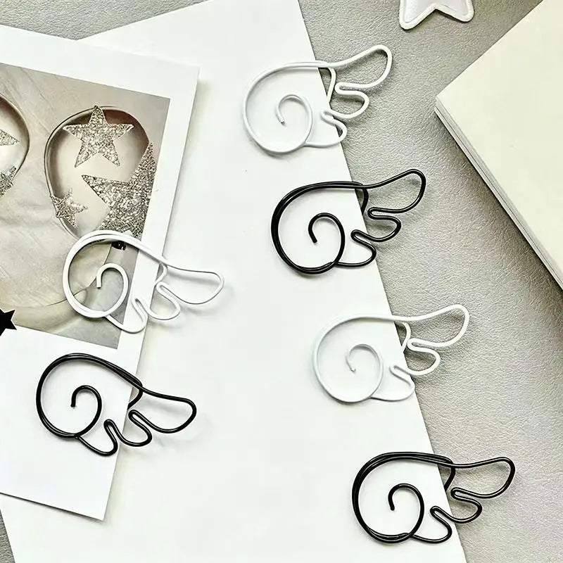 Angel Wing Decorative Metal Paper Clips – School & Office Decorative Paper Clips Qme