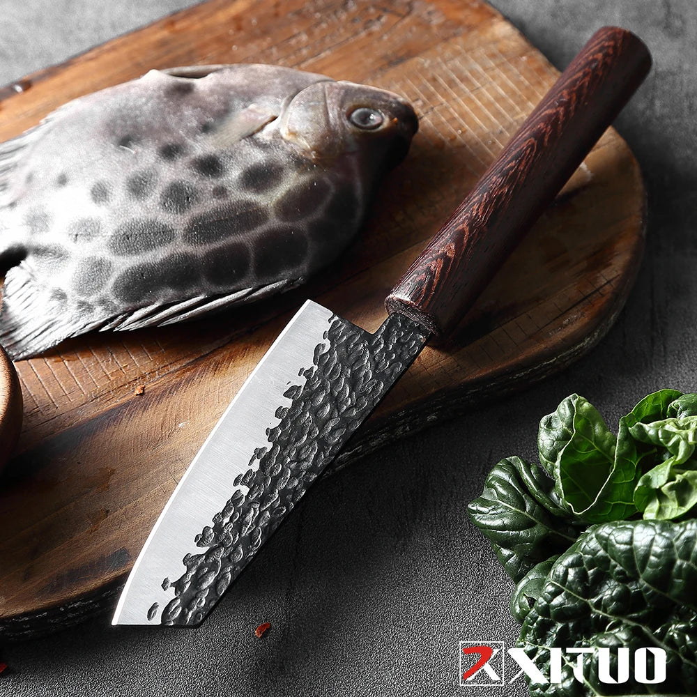 XITUO Fillet Knife – High Carbon Steel Boning Knife 11.5" Fillet Knife Qst