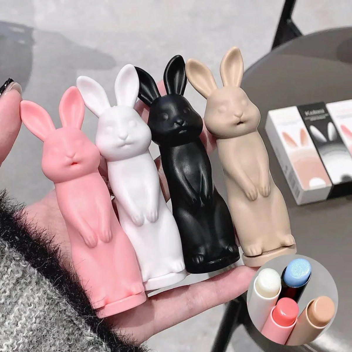 Cute Rabbit Moisturizing Lipstick – 4 Colors | Qme Moisturizing Lipstick Qme
