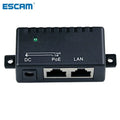 1000Mbps PoE Injector Power Splitter – 5V 12V 24V 48V 1A PoE Injector Splitter Qme White 10pcs