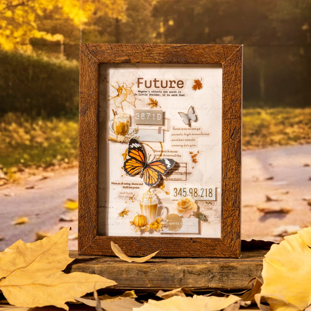 Golden Autumn Die Cut Sticker Sheets – 20 Sheets for Crafts Die Cut Sticker Sheets Qme