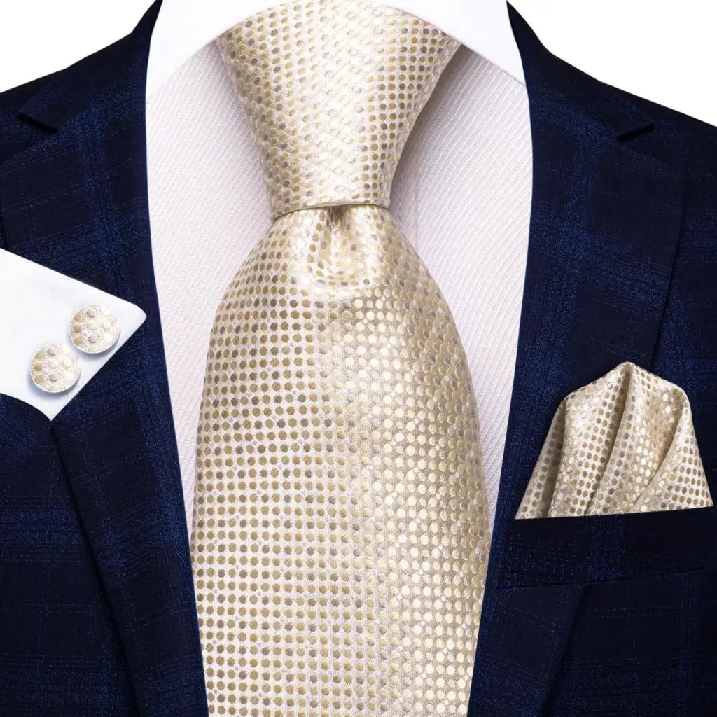 Jacquard Peacock Blue Wedding Tie, Hanky & Cufflinks Set