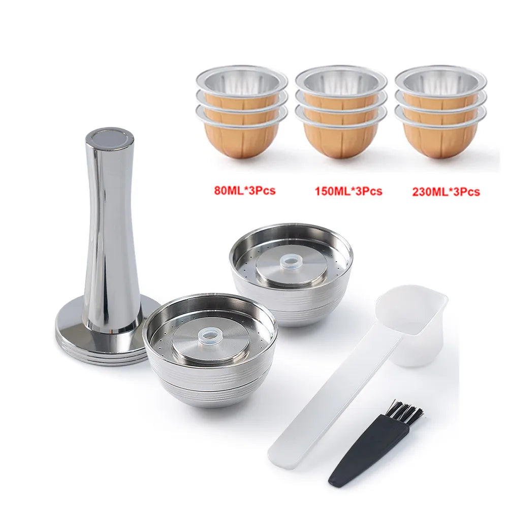 Reusable Stainless Steel Coffee Pods for Nespresso Vertuo Next Reusable Coffee Capsule Qst As picture 7