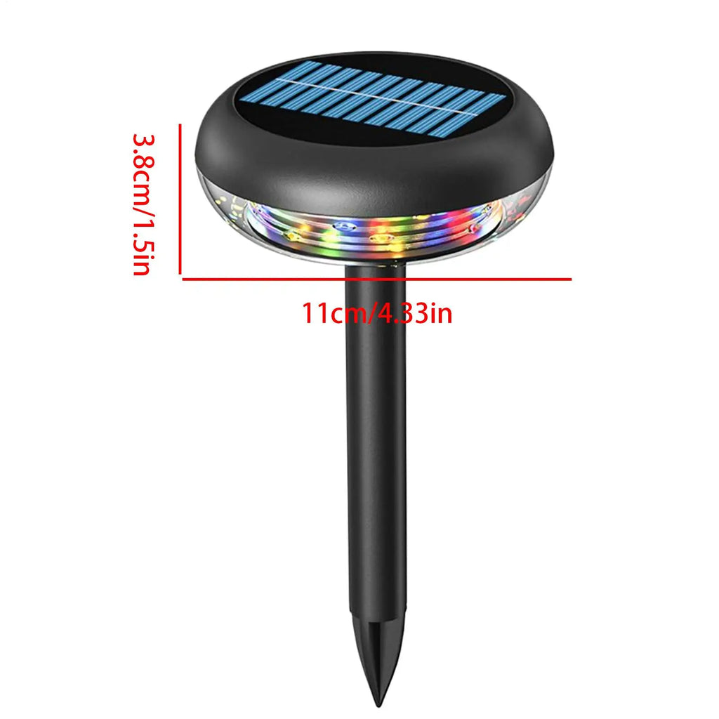 Solar Stake Lights Outdoor 3 Modes Color Changing Rechargeable Solar Stake Lights Qme