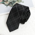 Men's Black Stripe Tie, Cufflinks, Cravat & Bowtie Gift Set