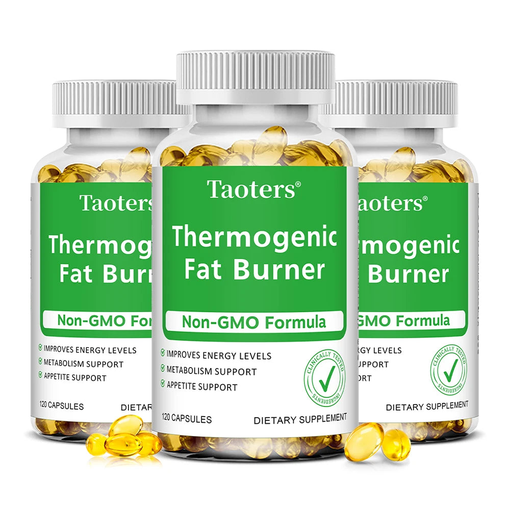 Thermogenic Capsules – Green Tea & Apple Cider Vinegar Thermogenic Supplement Qst 120 count-3 bottle