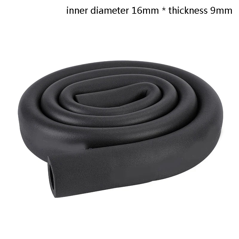 Sponge Rubber Pipe Insulation Sleeve 1.8M – Waterproof Thermal Pipe Insulation Sleeve Qme ID16MMxthickness9MM