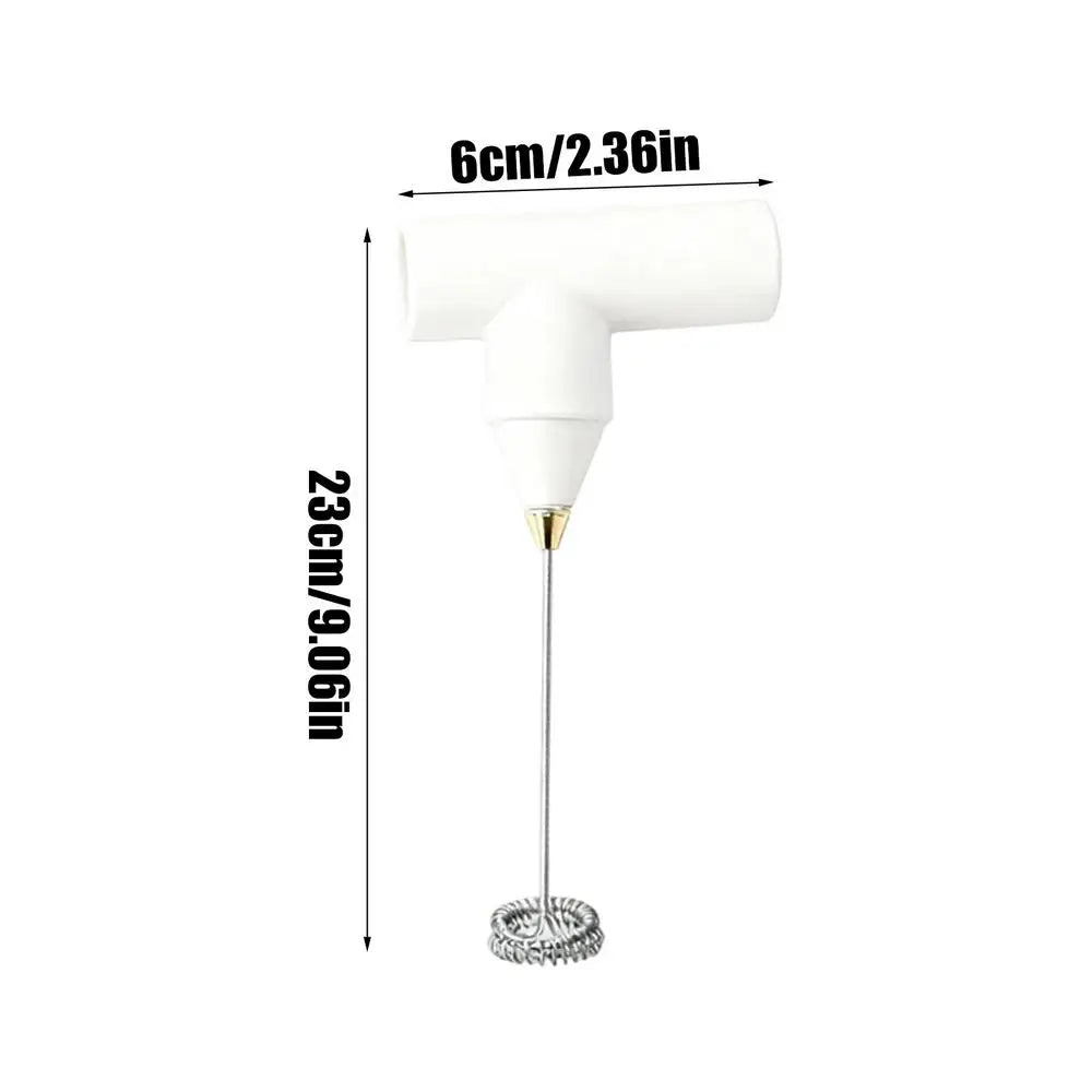 Electric Double Head Milk Frother & Coffee Foamer Machine Milk Frother Qme CN White