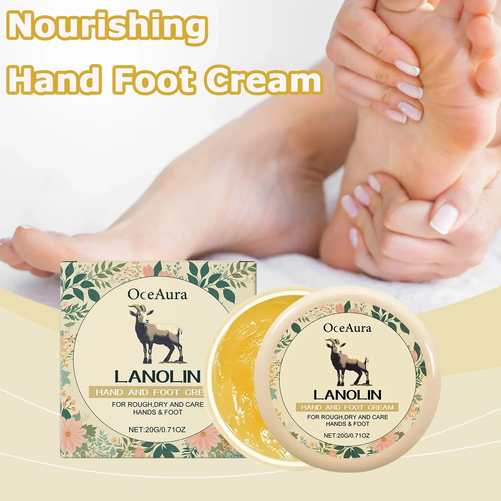 Lanolin Hand & Foot Cream – Deep Moisturizing & Exfoliating Hand & Foot Cream Qme